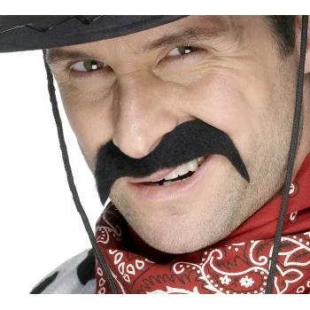 Moustache cow-boy noire