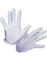 Gants polyester adulte blanc