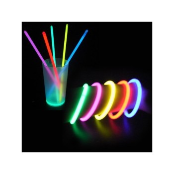 Tube de 15 bracelets fluo