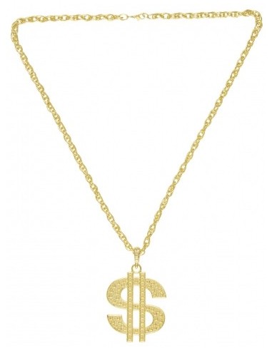 Collier dollar or avec chaine