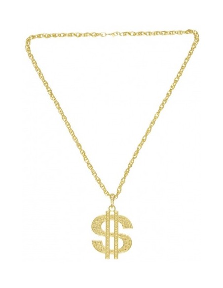 Collier dollar or avec chaine