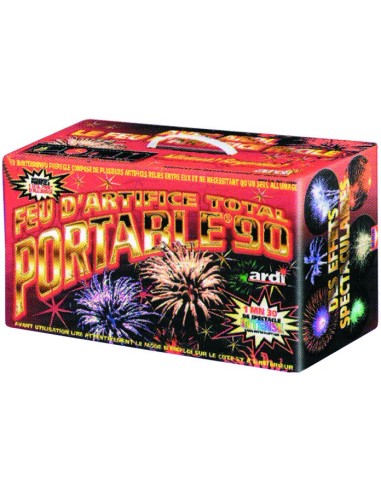 Feu d'artifice portable 90 - prêt à allumer