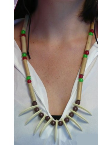 Collier indien avec dents