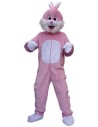 Déguisement peluche de lapin rose