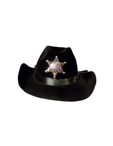 Chapeau de sheriff avec étoile