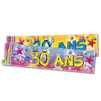 Banderole anniversaire 30 ans