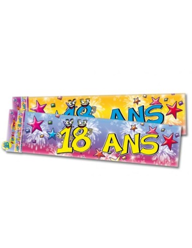 Banderole anniversaire 18 ans