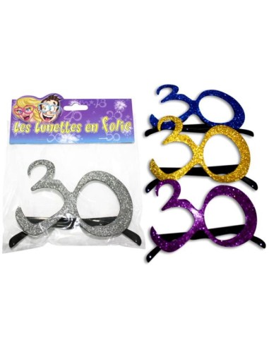 Lunettes anniversaire 30 ans