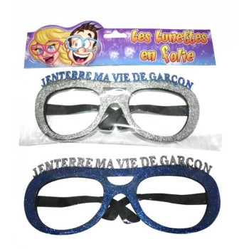 Lunettes géante "J'enterre ma vie de garçon"