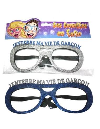 Lunettes géante "J'enterre ma vie de garçon"