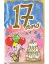 Carte Joyeux Anniversaire 17 ans