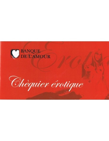 Chéquier érotique banque de l'amour