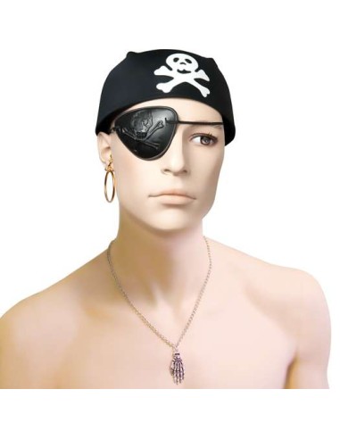 Coiffe pirate avec tête de mort