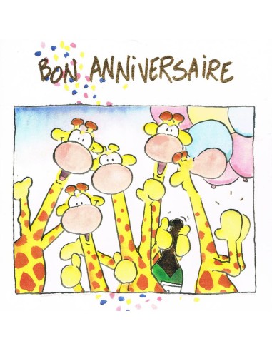 Carte pliante bon anniversaire