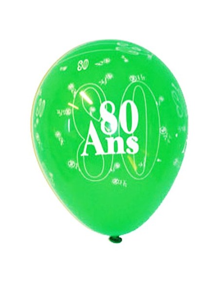 8 ballons anniversaire 80 ans