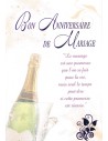 Carte bon anniversaire de mariage