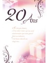 Carte anniversaire 20 ans