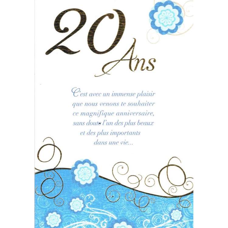 Texte anniversaire 20 ans - Joyeux Anniversaire  Texte anniversaire 20 ans,  Texte anniversaire, Joyeux anniversaire 20 ans