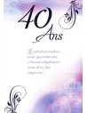 Carte anniversaire 40 ans