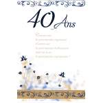 Carte anniversaire 40 ans