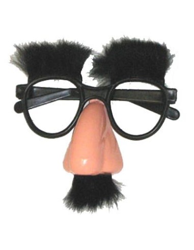 Lunettes Groucho avec nez et poils