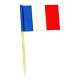 50 mini drapeaux France sur pic
