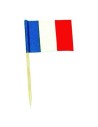 20 mini drapeaux France sur pic